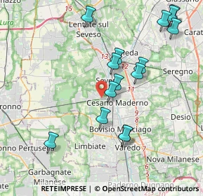 Mappa Via Julia, 20031 Cesano Maderno MB, Italia (4.12067)
