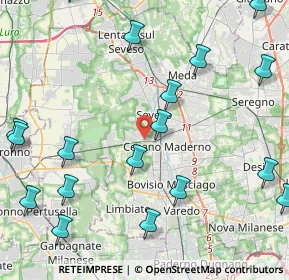 Mappa Via Julia, 20031 Cesano Maderno MB, Italia (5.9145)