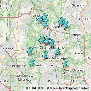 Mappa Via Julia, 20031 Cesano Maderno MB, Italia (3.39143)