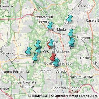 Mappa Via Julia, 20031 Cesano Maderno MB, Italia (3.09571)