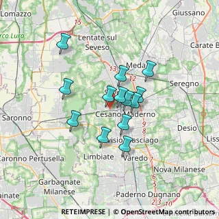 Mappa Via Julia, 20031 Cesano Maderno MB, Italia (2.57692)