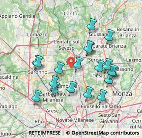 Mappa Via Julia, 20031 Cesano Maderno MB, Italia (7.14632)