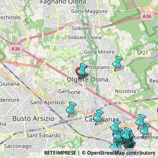 Mappa Via Alfieri, 21057 Olgiate Olona VA, Italia (3.643)