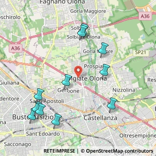 Mappa Via Oriani, 21057 Olgiate Olona VA, Italia (2.40909)