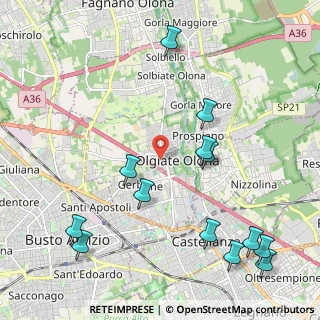 Mappa Via Oriani, 21057 Olgiate Olona VA, Italia (2.58769)