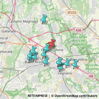 Mappa Via Oriani, 21057 Olgiate Olona VA, Italia (3.34643)