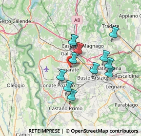 Mappa Via V Giornate, 21017 Samarate VA, Italia (5.73667)