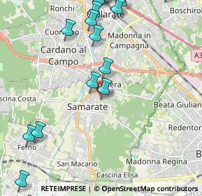 Mappa Via V Giornate, 21017 Samarate VA, Italia (2.97895)