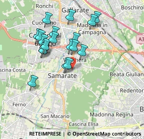 Mappa Via V Giornate, 21017 Samarate VA, Italia (1.6915)