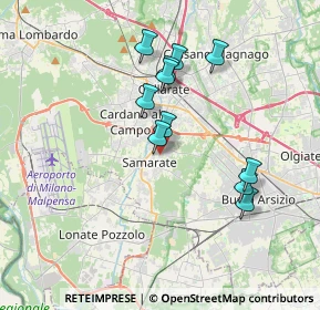 Mappa Via V Giornate, 21017 Samarate VA, Italia (3.23091)