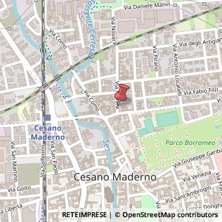 Mappa Via Novara, 8/b, 20811 Cesano Maderno, Monza e Brianza (Lombardia)
