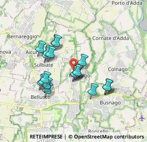 Mappa Via della Cooperazione, 20883 Mezzago MB, Italia (1.4975)