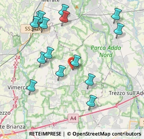 Mappa Via della Cooperazione, 20883 Mezzago MB, Italia (4.45733)