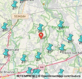 Mappa Via della Cooperazione, 20883 Mezzago MB, Italia (6.3605)