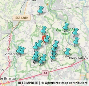 Mappa Via della Cooperazione, 20883 Mezzago MB, Italia (3.468)