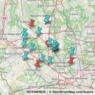Mappa VIa Borsellino, 21040 Gerenzano VA, Italia (6.462)