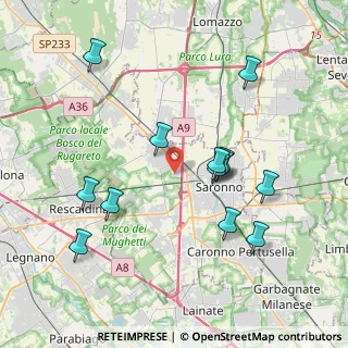 Mappa VIa Borsellino, 21040 Gerenzano VA, Italia (3.92385)