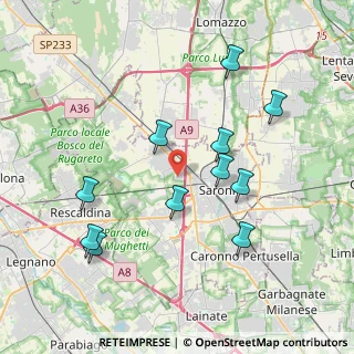 Mappa VIa Borsellino, 21040 Gerenzano VA, Italia (3.89273)