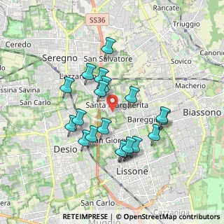 Mappa Via Montelungo, 20851 Lissone MB, Italia (1.601)