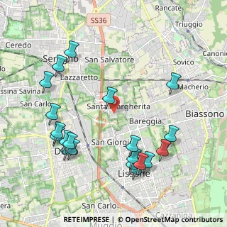Mappa Via Montelungo, 20851 Lissone MB, Italia (2.342)
