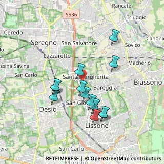 Mappa Via Montelungo, 20851 Lissone MB, Italia (1.68214)