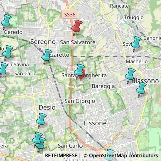 Mappa Via Montelungo, 20851 Lissone MB, Italia (3.46714)