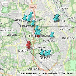 Mappa Via Montelungo, 20851 Lissone MB, Italia (1.82529)