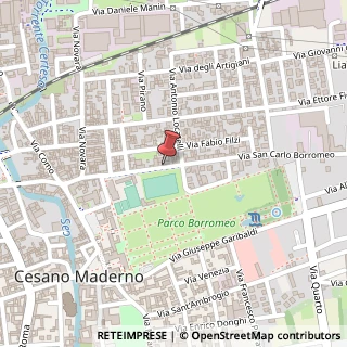 Mappa Via San Carlo, 39, 20811 Cesano Maderno, Monza e Brianza (Lombardia)