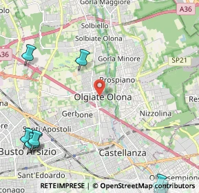 Mappa Via Giuseppe Mazzini, 21057 Olgiate Olona VA, Italia (3.77455)