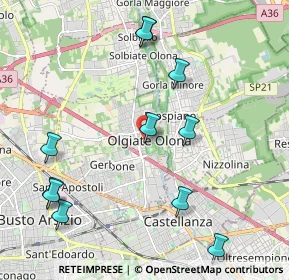 Mappa Via Giuseppe Mazzini, 21057 Olgiate Olona VA, Italia (2.38091)