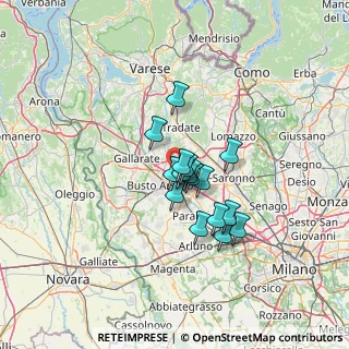 Mappa Via Giuseppe Mazzini, 21057 Olgiate Olona VA, Italia (8.82063)