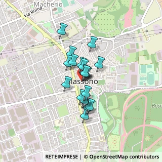 Mappa Via San Martino, 20853 Biassono MB, Italia (0.266)