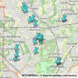 Mappa Via San Martino, 20853 Biassono MB, Italia (2.337)