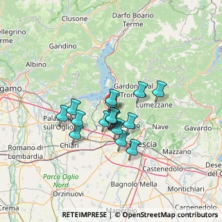 Mappa 25040 Monticelli Brusati BS, Italia (9.6775)