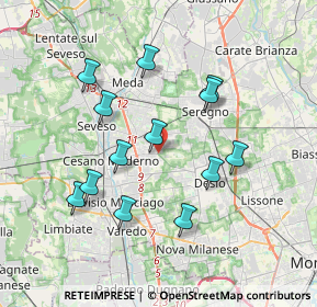 Mappa Via per Desio, 20813 Desio MB, Italia (3.47846)