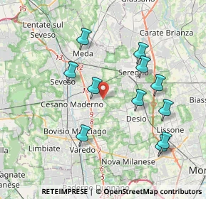 Mappa Via per Desio, 20813 Desio MB, Italia (3.80636)