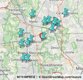 Mappa Via per Desio, 20813 Desio MB, Italia (3.536)