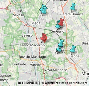 Mappa Via per Desio, 20813 Desio MB, Italia (3.71273)