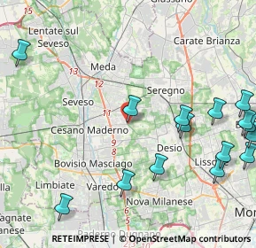 Mappa Via per Desio, 20813 Desio MB, Italia (5.7375)