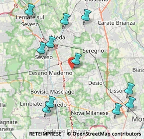 Mappa 20813 Desio MB, Italia (5.10273)