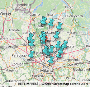 Mappa Via per Desio, 20813 Desio MB, Italia (10.1815)