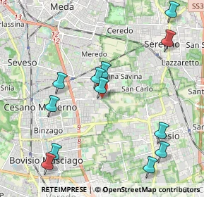 Mappa Via per Desio, 20813 Desio MB, Italia (2.3475)