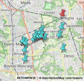 Mappa Via per Desio, 20813 Desio MB, Italia (1.26526)
