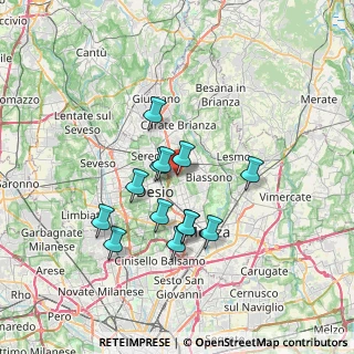 Mappa Via S. Margherita, 20851 Monza MB, Italia (5.87308)