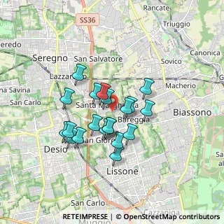 Mappa Via S. Margherita, 20851 Monza MB, Italia (1.361)