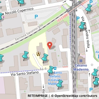 Mappa Via Santo Stefano, 20811 Cesano Maderno MB, Italia (0.14308)