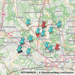 Mappa Via dei Campazzi, 21040 Gerenzano VA, Italia (7.60778)