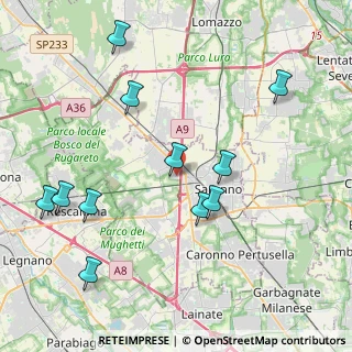 Mappa Via dei Campazzi, 21040 Gerenzano VA, Italia (4.89583)