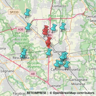 Mappa Via dei Campazzi, 21040 Gerenzano VA, Italia (3.62533)