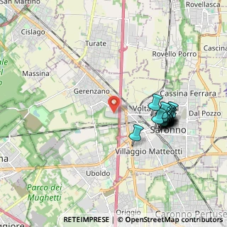 Mappa Via dei Campazzi, 21040 Gerenzano VA, Italia (1.8625)